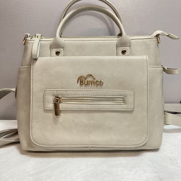 Wilo / Bumco 100% Vegan Leather Backpack/Purse Diaper Bag, Small - Picture 1 of 12